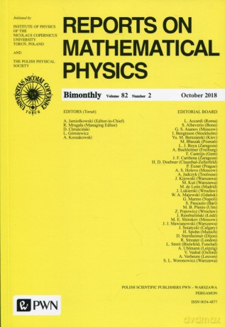 Reports on Mathematical Physics 82/2 Polska [KSIĄŻKA]