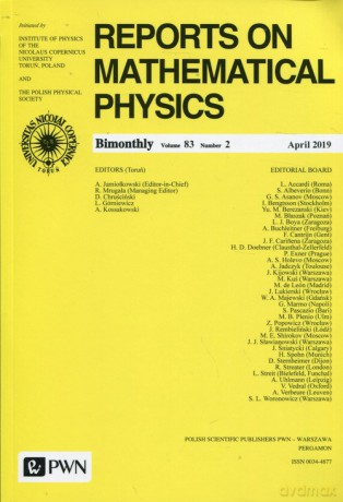 Reports on Mathematical Physics 83/2 Polska - opracowanie zbiorowe [KSIĄŻKA]