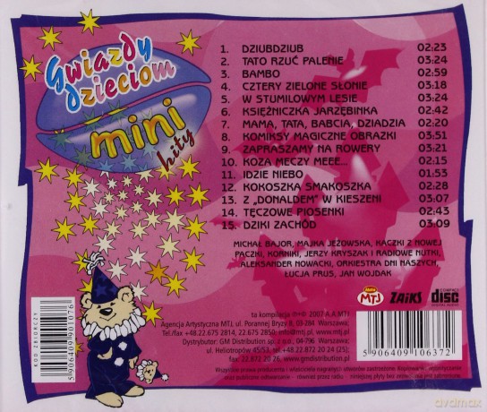 Mini Hity - Gwiazdy Dzieciom [CD]