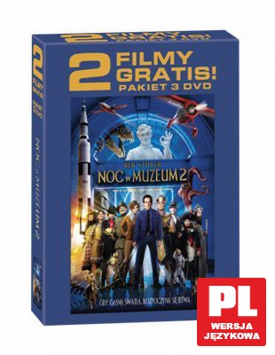 Noc w muzeum 2: Ucieczka z wystawy + 2 filmy gratis! [3DVD]