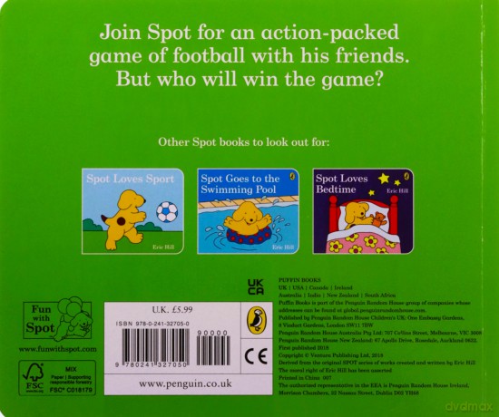 Spot Plays Football - Eric Hill [KSIĄŻKA]