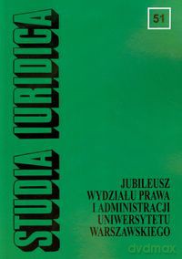 Studia Iuridica (Tom 51) - Grażyna Bałtruszajtys [KSIĄŻKA]