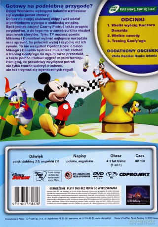 Klub Przyjaciół Myszki Miki: Wielki wyścig balonów (Disney Junior) [DVD]