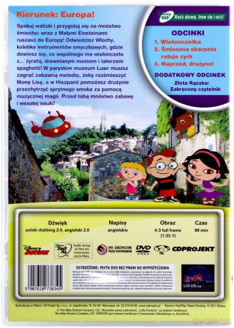 Mali Einsteini: Misja w Europie (Disney Junior) [DVD]