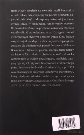 Świadek epoki Walter Benjamin - Hans Mayer [KSIĄŻKA]
