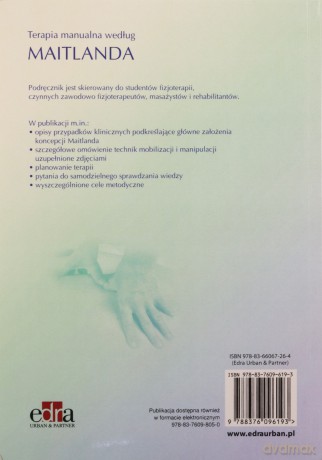 Terapia manualna według Maitlanda - Kevin Banks, Elly Hengeveld [KSIĄŻKA]