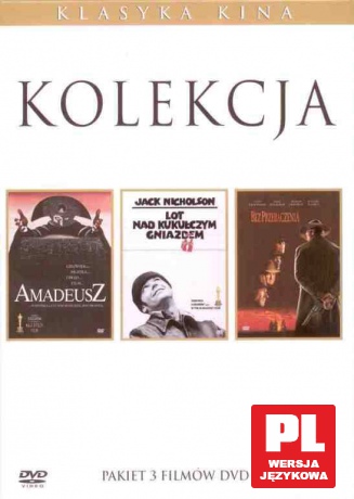 Kolekcja Klasyka Kina WARNER 2: Lot nad kukułczym gniazdem / Amadeusz / Bez przebaczenia BOX [3DVD]