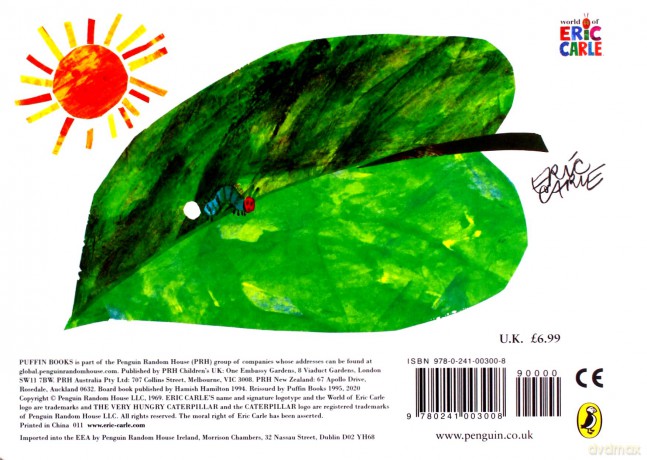 The Very Hungry Caterpillar - Eric Carle [KSIĄŻKA]