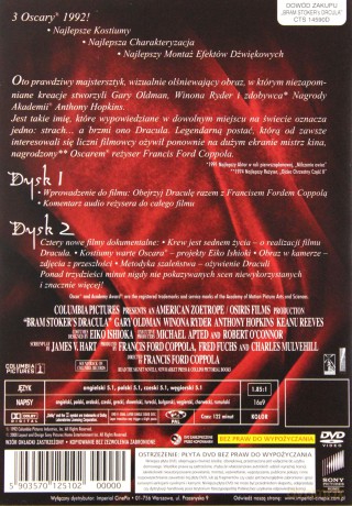 Dracula Bram Stoker's (Drakula) edycja specjalna [2DVD] 