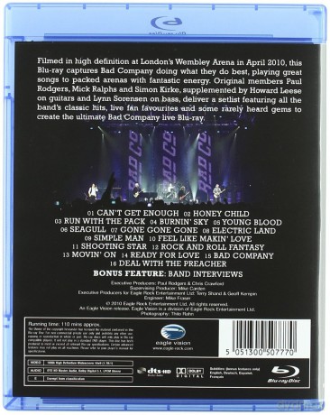 Bad Company: Live At Wembley [Blu-Ray]