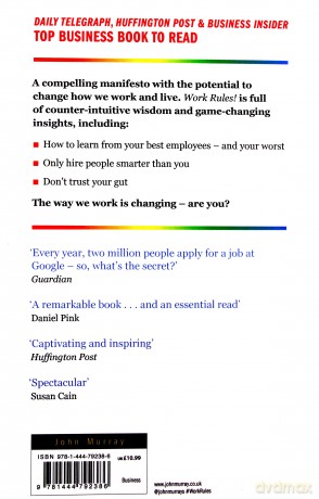 Work Rules! - Laszlo Bock [KSIĄŻKA]