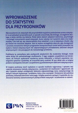 Wprowadzenie do statystyki dla przyrodników - Adam Łomnicki [KSIĄŻKA]