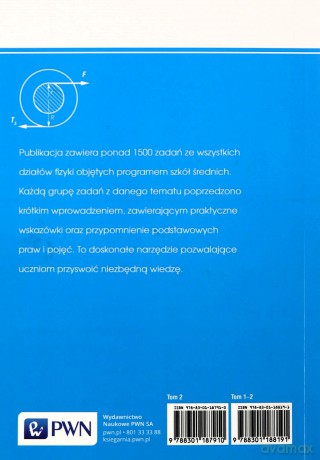 Zbiór zadań z fizyki (Tom 2) dla uczniów szkół średnich i kandydatów na studia - j. Jędrzejewski, W. Kruczek [KSIĄŻKA]