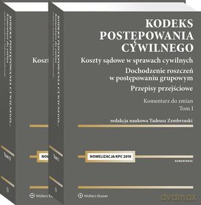 Kodeks postępowania cywilnego Komentarz do zmian 2019 (Tom 1-2) - Opracowanie zbiorowe [KSIĄŻKA]