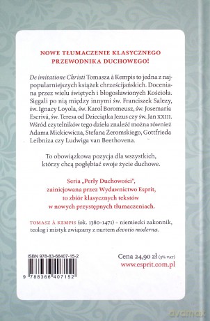 O naśladowaniu Chrystusa - a Kempis Tomasz [KSIĄŻKA]