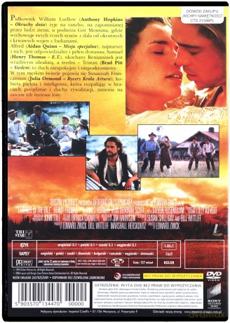 Wichry namiętności (polski lektor) [DVD]