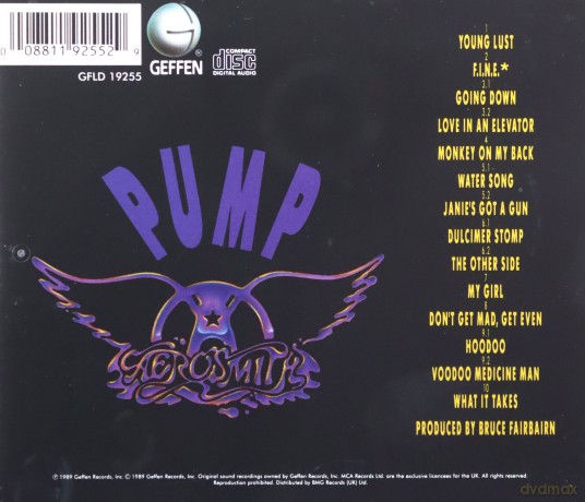 Aerosmith: Pump Cd Uk Geffen 1989 [CD]