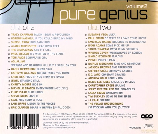 Pure Genius: 40 Of The Worlds Greatest Songwriters Vol. 2 [CD]