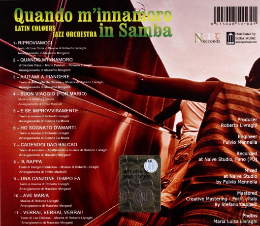 Latin Colours Jazz Orchestra: Quando Mi Innamoro in Samba [CD]