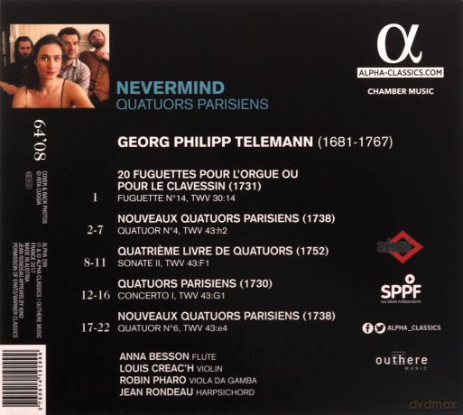 G. P. Telemann: Quartetti Parigini [CD]