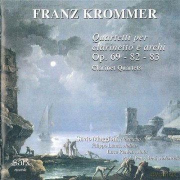 Maggioni Silvio: Quartetto Per Clarinetto Op 69 in Mib Quartetto Per Clarinetto Op 82 in Re Quartetto Per Clarinetto Op 83 in Sib [CD]