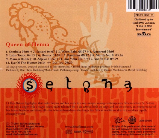 Setona: Queen Of Henna [CD]