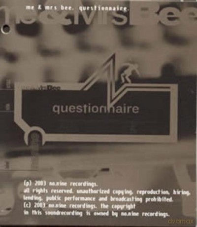 Me and Mrs. Bee: Questionnaire [CD]