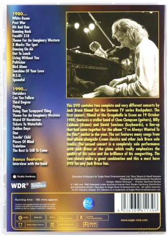 Jack Bruce: Golden Days Rockpalast Live [DVD]