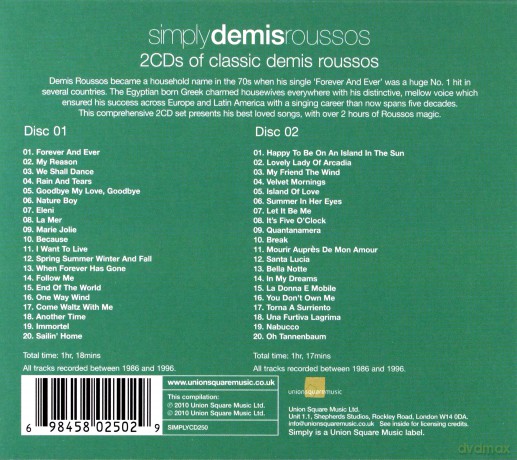 Demis Roussos: Simply Demis Roussos [2CD]