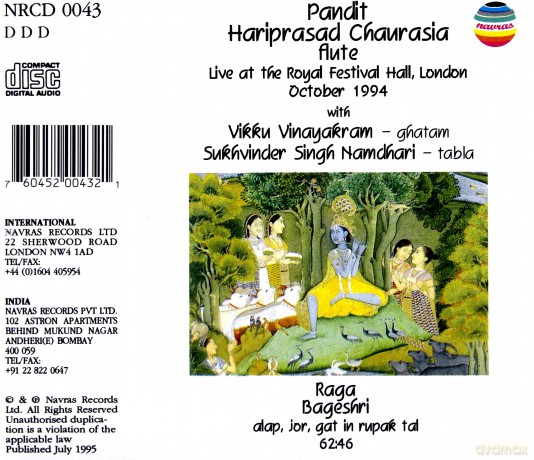 Hariprasad Chaurasia: Raga Bageshri [CD]