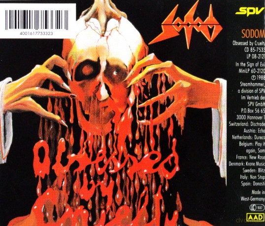 Sodom: In The Sign Of Evil Obsessed By Cruelty [CD]