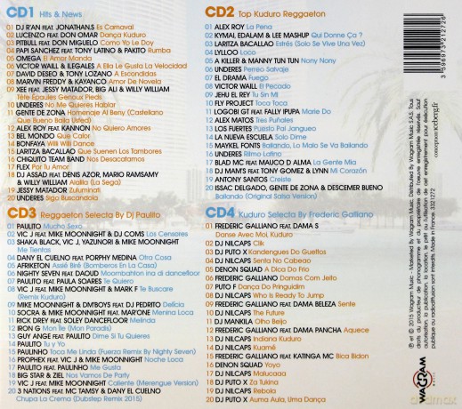 Reggaeton Hits Spring 2015 [4CD]