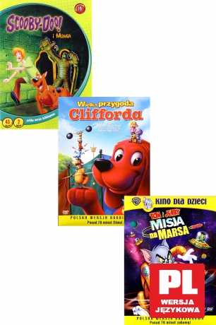 Pakiet na Dzień Dziecka: Scooby-Doo i Mumia / Wielka przygoda Clifforda / Tom i Jerry: Misja na Marsa [3DVD]