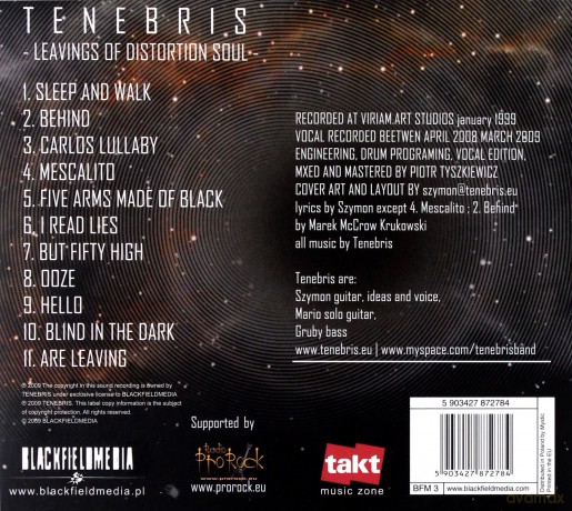Tenebris: Leavings Of Distortion Soul [CD]