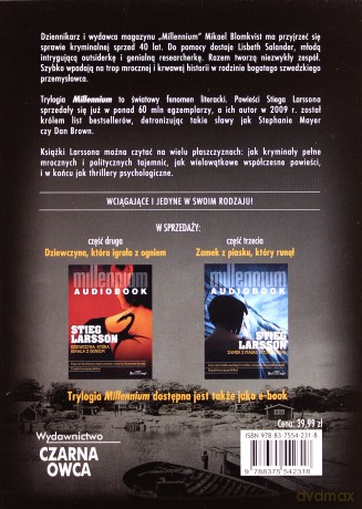 Millennium: Mężczyźni, którzy nienawidzą kobiet - Stieg Larsson [AUDIOBOOK] [2CD-MP3]