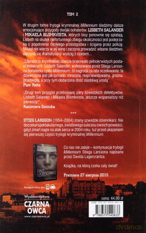 Millennium: Dziewczyna, która igrała z ogniem - Stieg Larsson [książka]