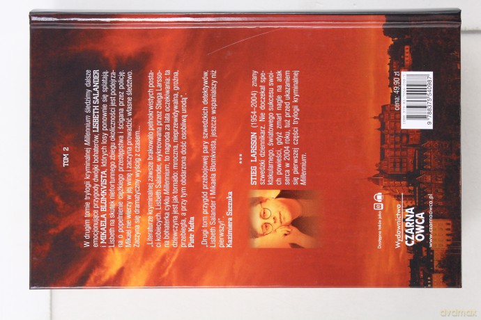 Millennium: Dziewczyna, która igrała z ogniem (twarda) - Stieg Larsson [książka]
