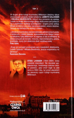 Millennium: Dziewczyna, która igrała z ogniem (twarda) - Stieg Larsson [książka]