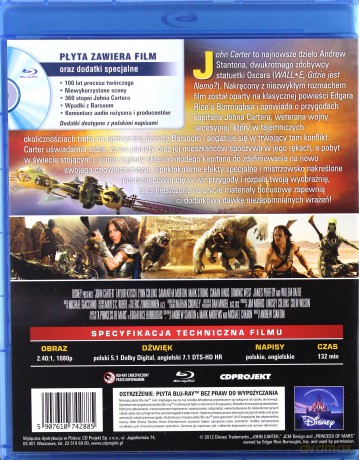 John Carter (Disney) [Blu-Ray]
