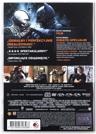 Mroczny Rycerz Powstaje edycja specjalna [2DVD]