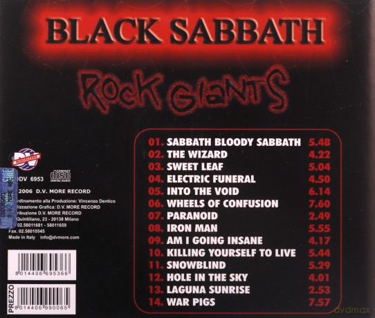 Black Sabbath: Rock Giants [CD]