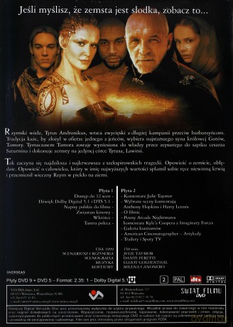 Tytus Andronikus. Wódz Rzymskich Legionów edycja specjalna [2DVD]