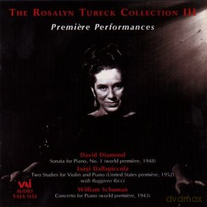 Rosalyn Tureck: Rosalyn Tureck - Premier Performances [CD]