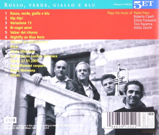 Paolo Fresu Quintet: Rosso, Verde, Giallo... [CD]