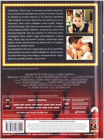 Śniadanie u Tiffany'ego (Złota Kolekcja Hollywood 04) (booklet) [DVD]
