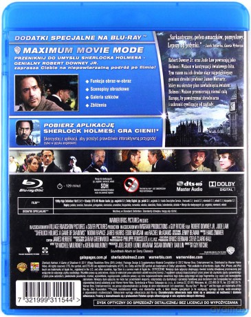 Sherlock Holmes: Gra cieni [Blu-Ray]