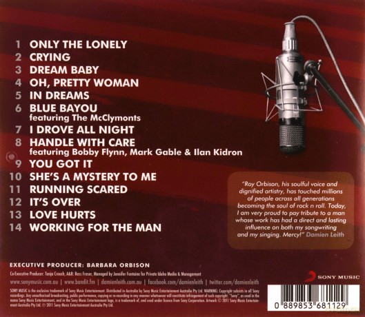 Damien Leith: Roy: A Tribute To Roy Orbison [CD]
