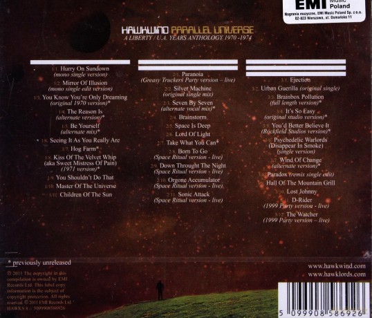 Hawkwind: Parallel Universe  [3CD]