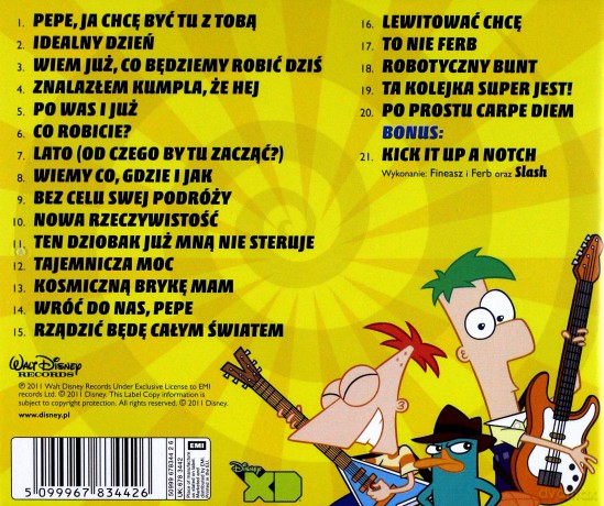 Fineasz i Ferb (Polska Wersja) soundtrack [CD]