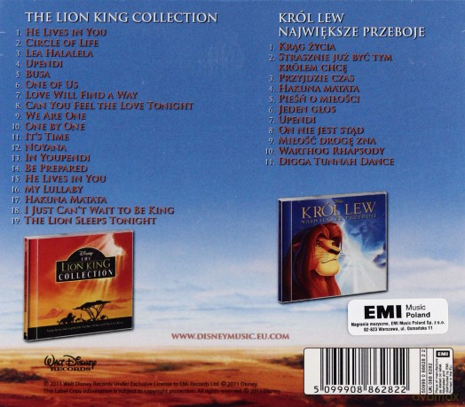 The Lion King soundtrack (Król Lew: Best Of - Edycja Specjalna) [2CD]